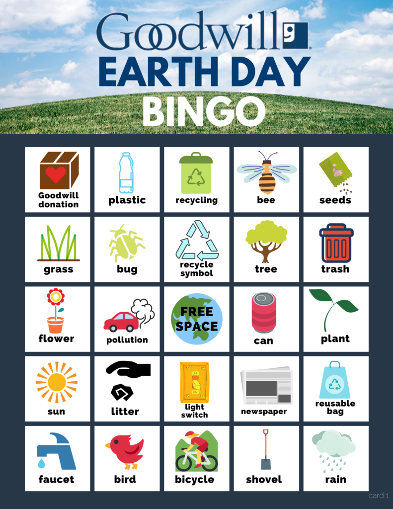 Earth Day Bingo 1
