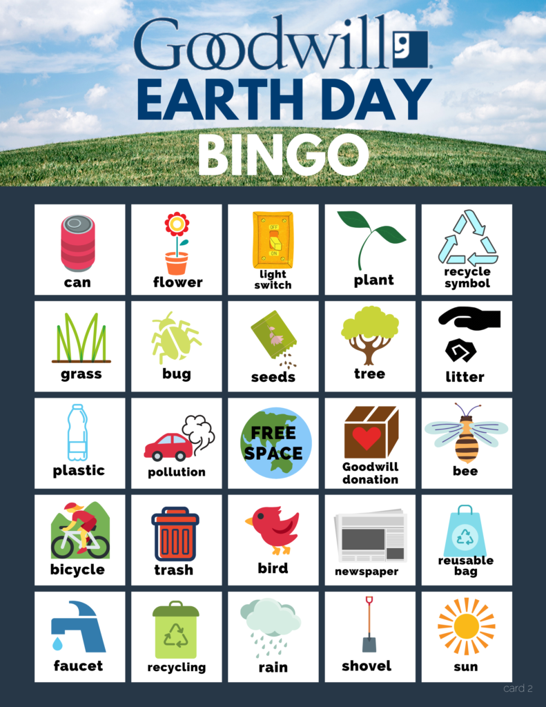 Earth Day Bingo 2