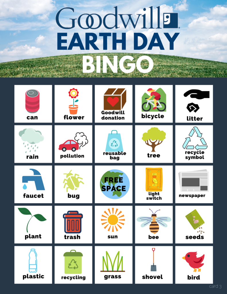 Earth Day Bingo 3