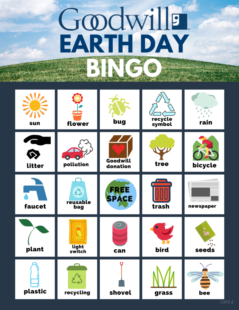 Earth Day Bingo 4