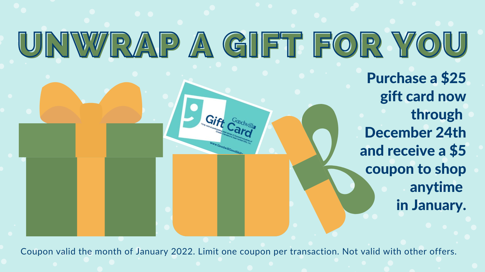 Gift Card Promotion 2021