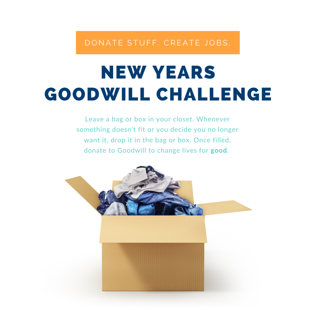New Years Goodwill Challenge - Donation Box