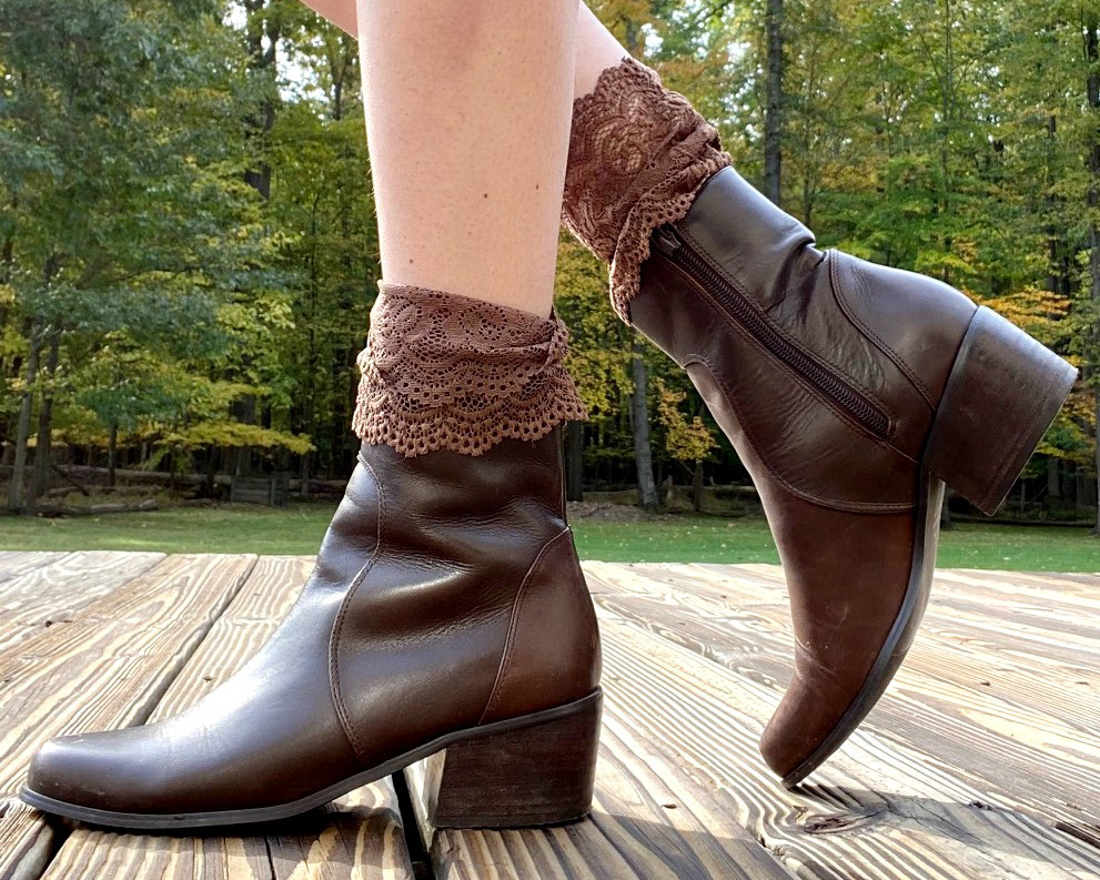 Brown booties