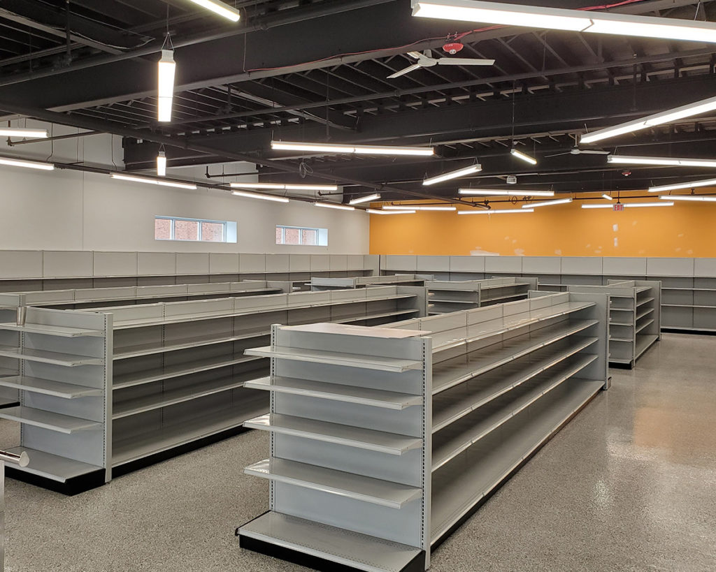 university heights store shelving